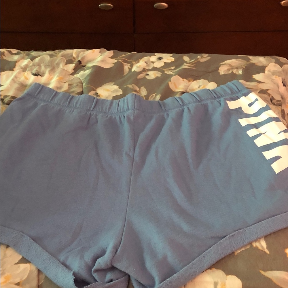 Pink Victoria’s Secret Blue Shorts size XXL